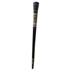 Antique An Indian Military Swagger Stick with Blade, 1880s
