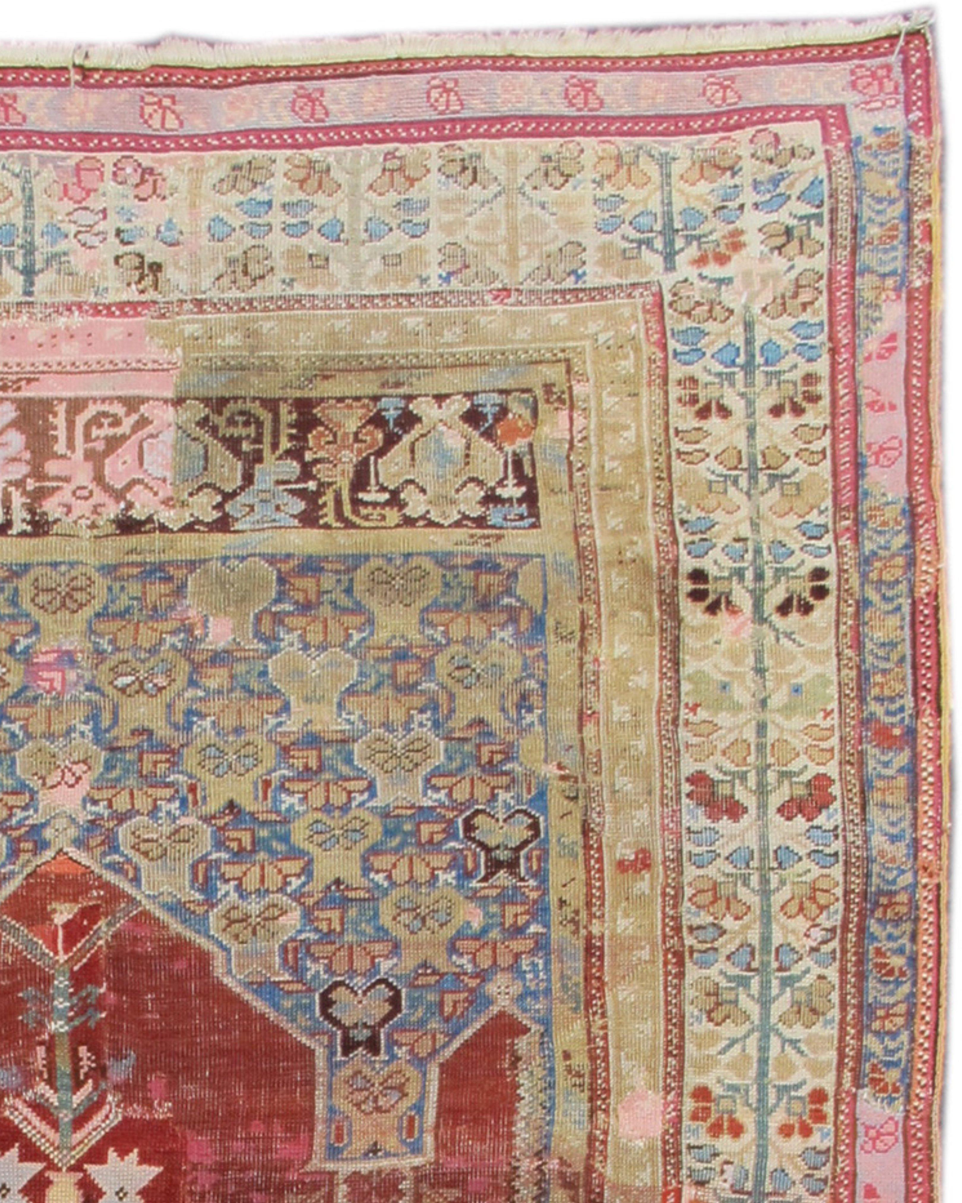 Antiker anatolischer Kula-Gebetsteppich, 18. Jahrhundert

Zusätzliche Informationen:
Abmessungen: 5'7