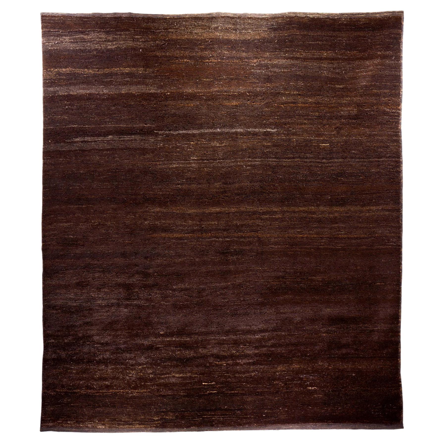 Goat Hair Kilims with Vintage Wool Knotting 9707 8 x 11'4 For Sale at