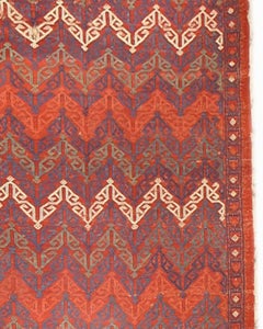 Antique Anatolian Bergama Jajim Rug, 19th Century