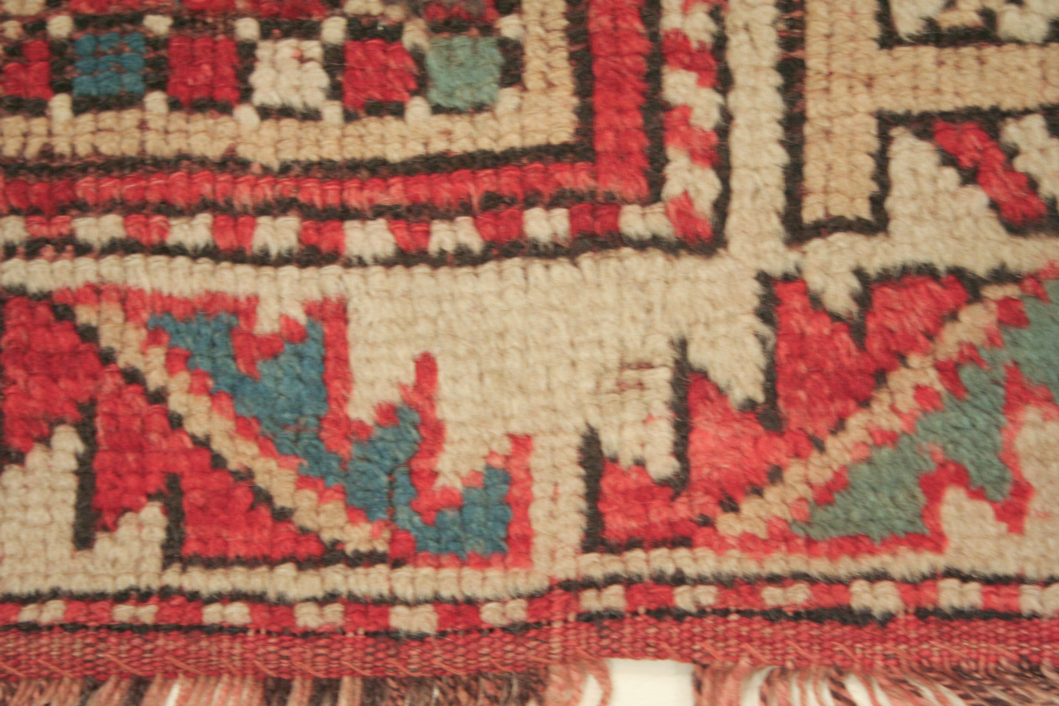 Turc Ancien tapis Bergama d'Anatolie avec Design/One en octogones en vente