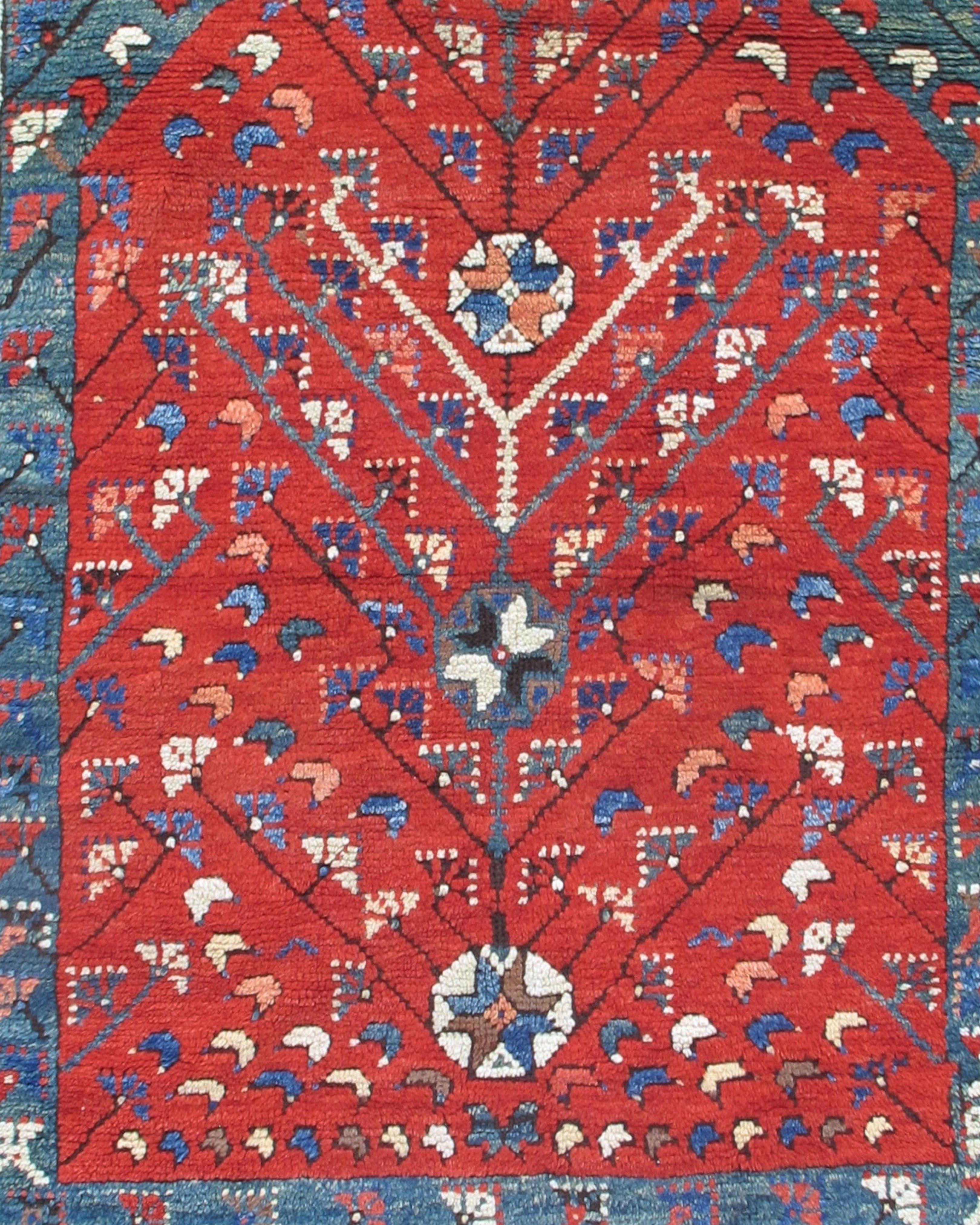 Antique Anatolian Dazghiri Prayer Rug, Late 19th Century For Sale 1