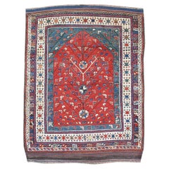 Ancien tapis de prière anatolien Dazghiri, fin du 19e siècle