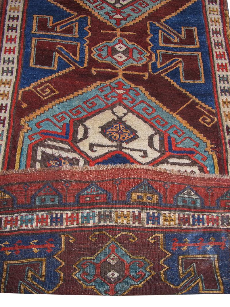 Hand-Woven Antique Anatolian Karapinar Runner, Late 19th Century For Sale