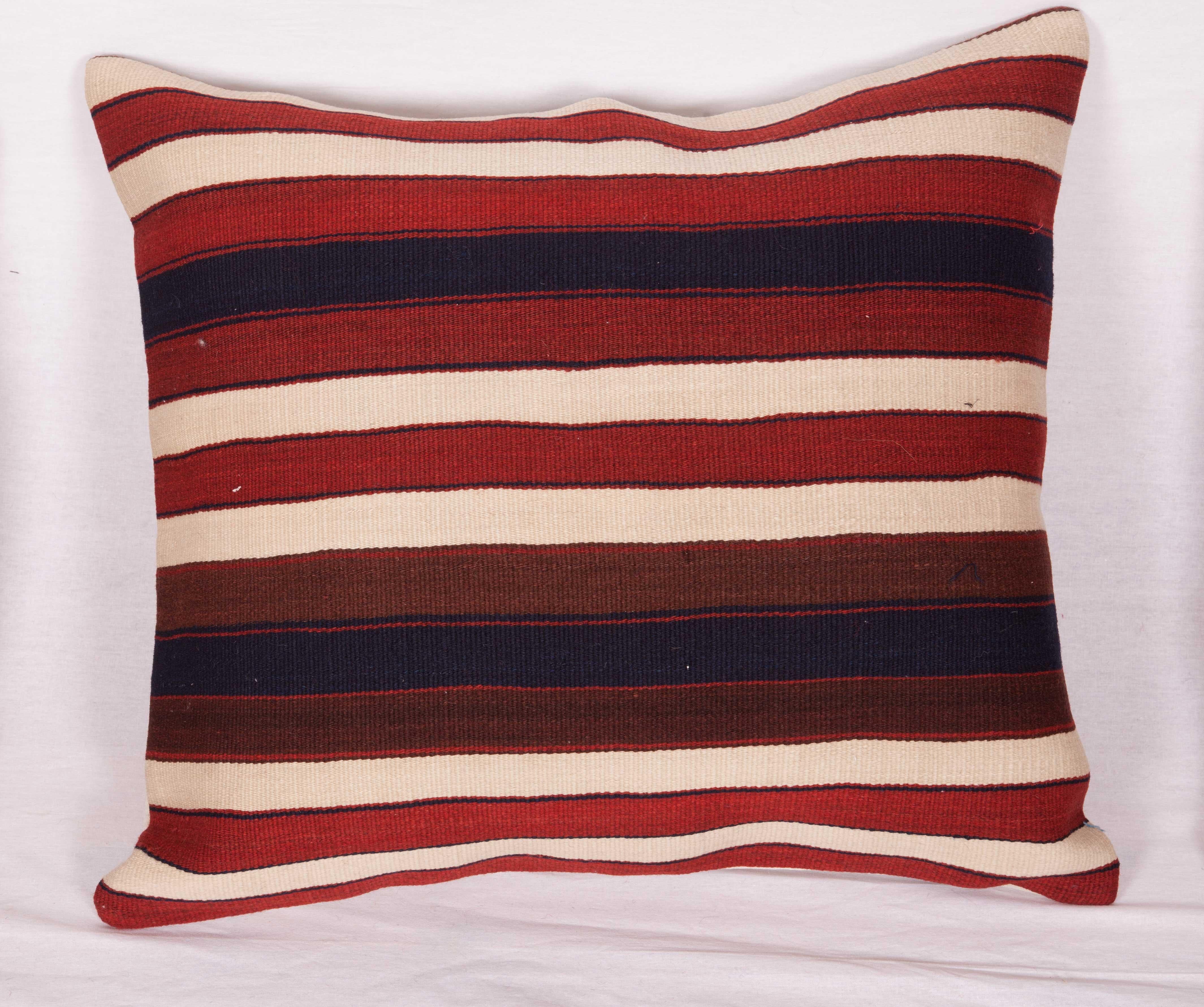 Hand-Woven Antique Anatolian Kilim Pillow Cases Fashioned from a 19th Century Kilim