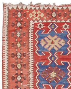 Antique Anatolian Kilim Runner, 19th Century