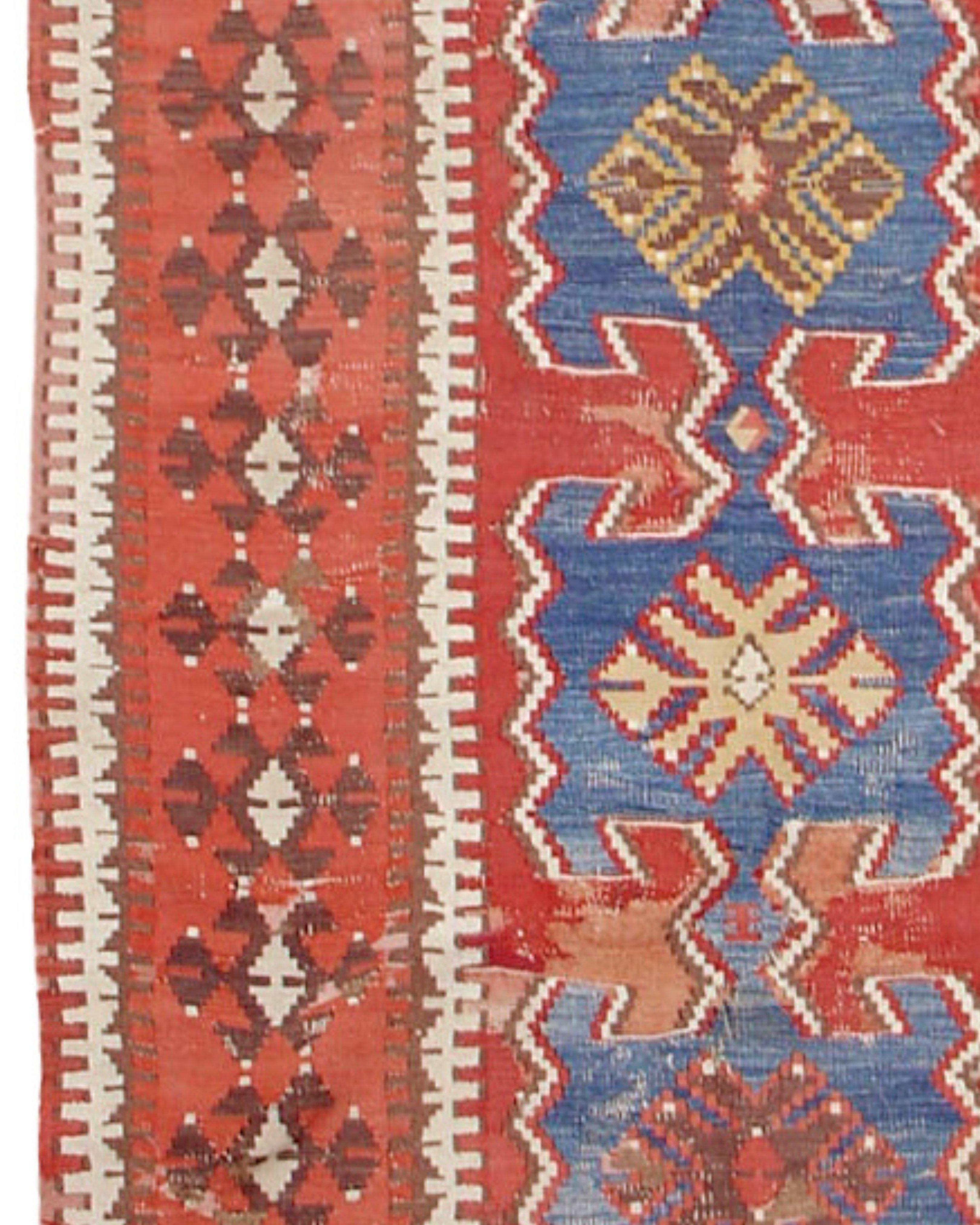 Turkish Antique Anatolian Kilim Runner Rug, 19th Century For Sale