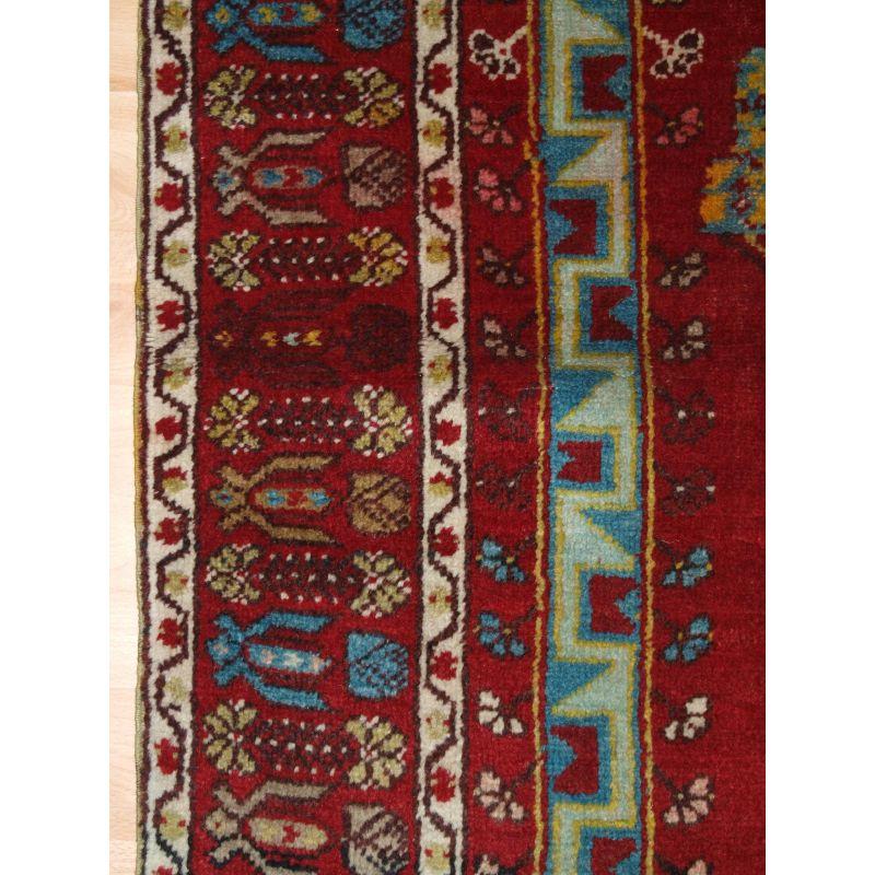 Turkish Antique Anatolian Kirsehir Village Prayer Rug R-935 For Sale