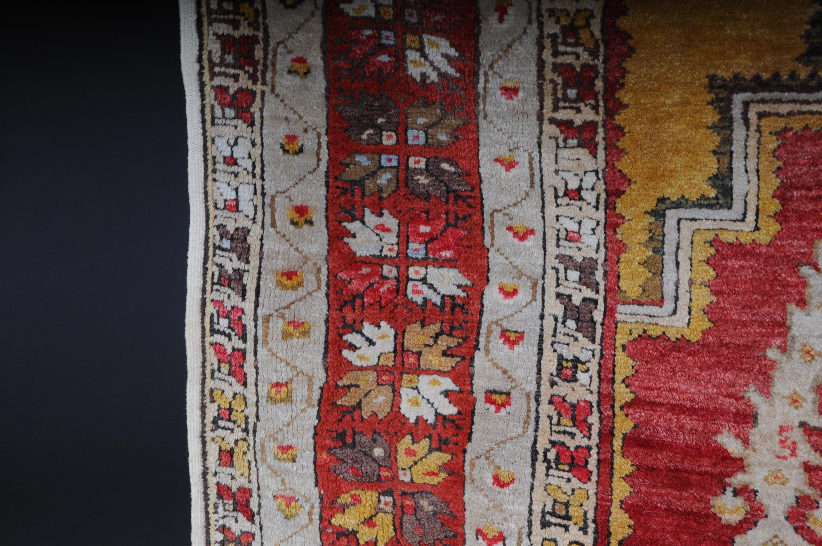 Antique Anatolian Konya Prayer Bridge / Carpet from circa 1920 For Sale 6