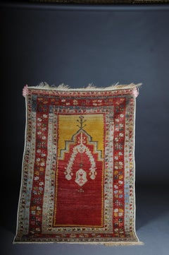 Antique Anatolian Konya Prayer Bridge / Carpet from circa 1920