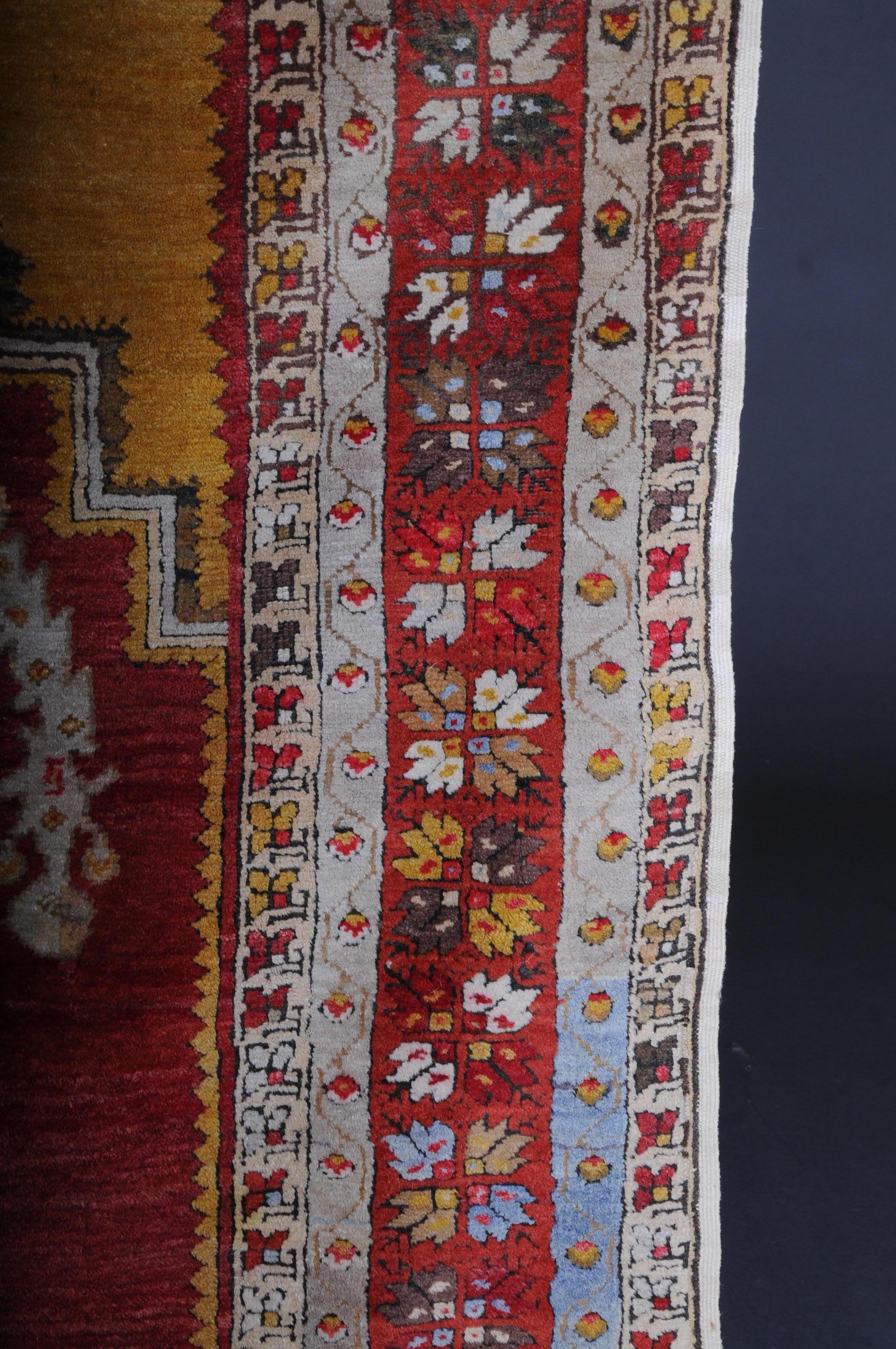 Antique Anatolian Konya Prayer Bridge / Carpet from circa 1920 For Sale 4