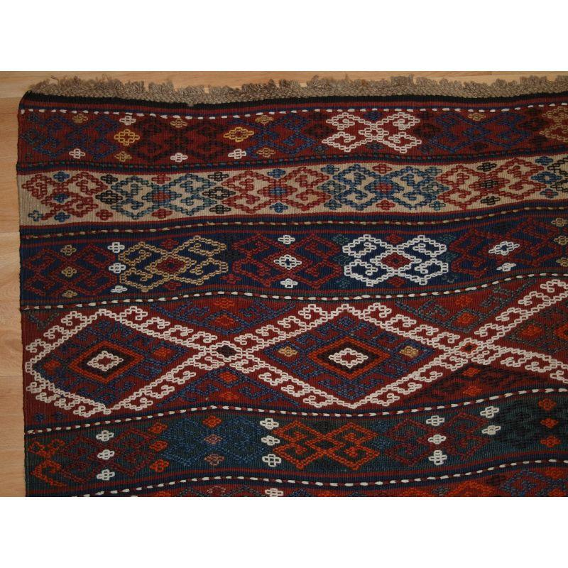 Antique Anatolian Malatya Kilim Woven in Two Parts In Good Condition For Sale In Moreton-In-Marsh, GB