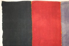 Antique Anatolian Minimalist Striped Perdeh Kilim Rug