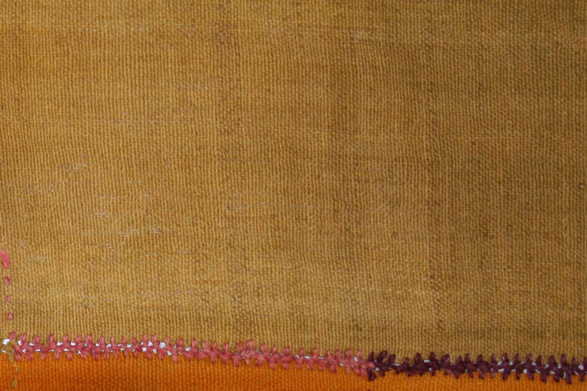 Turco Antico tappeto minimalista anatolico a strisce Perdeh Kilim in vendita