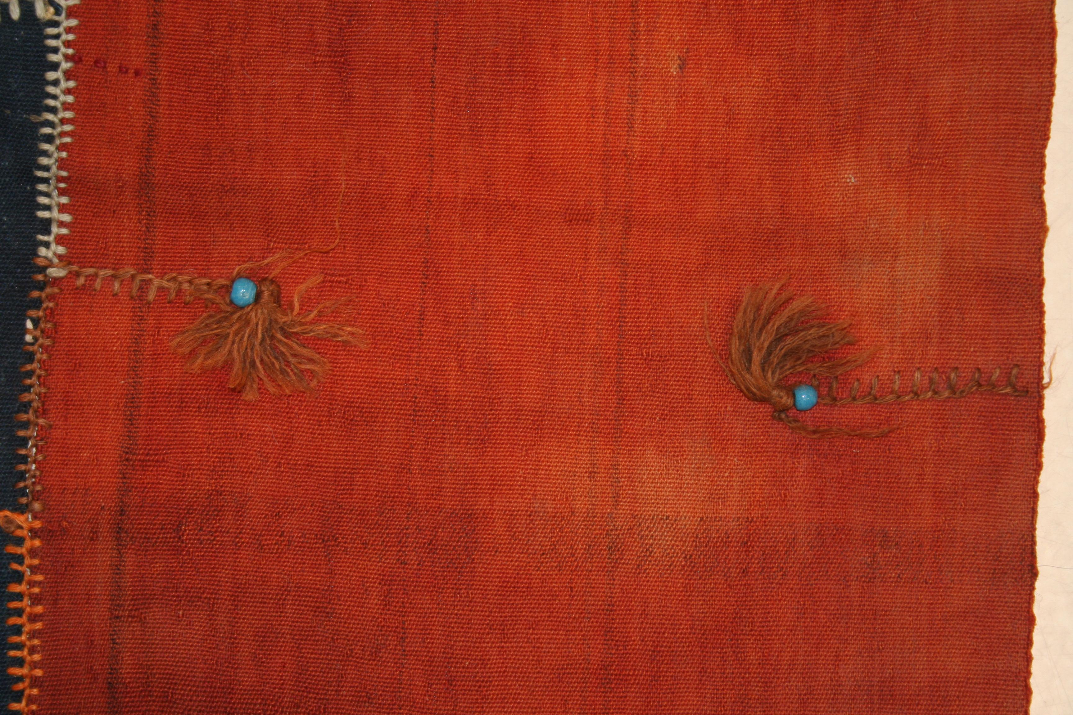 Antique Anatolian Minimalist Striped Perdeh Kilim Rug In Good Condition For Sale In Milan, IT