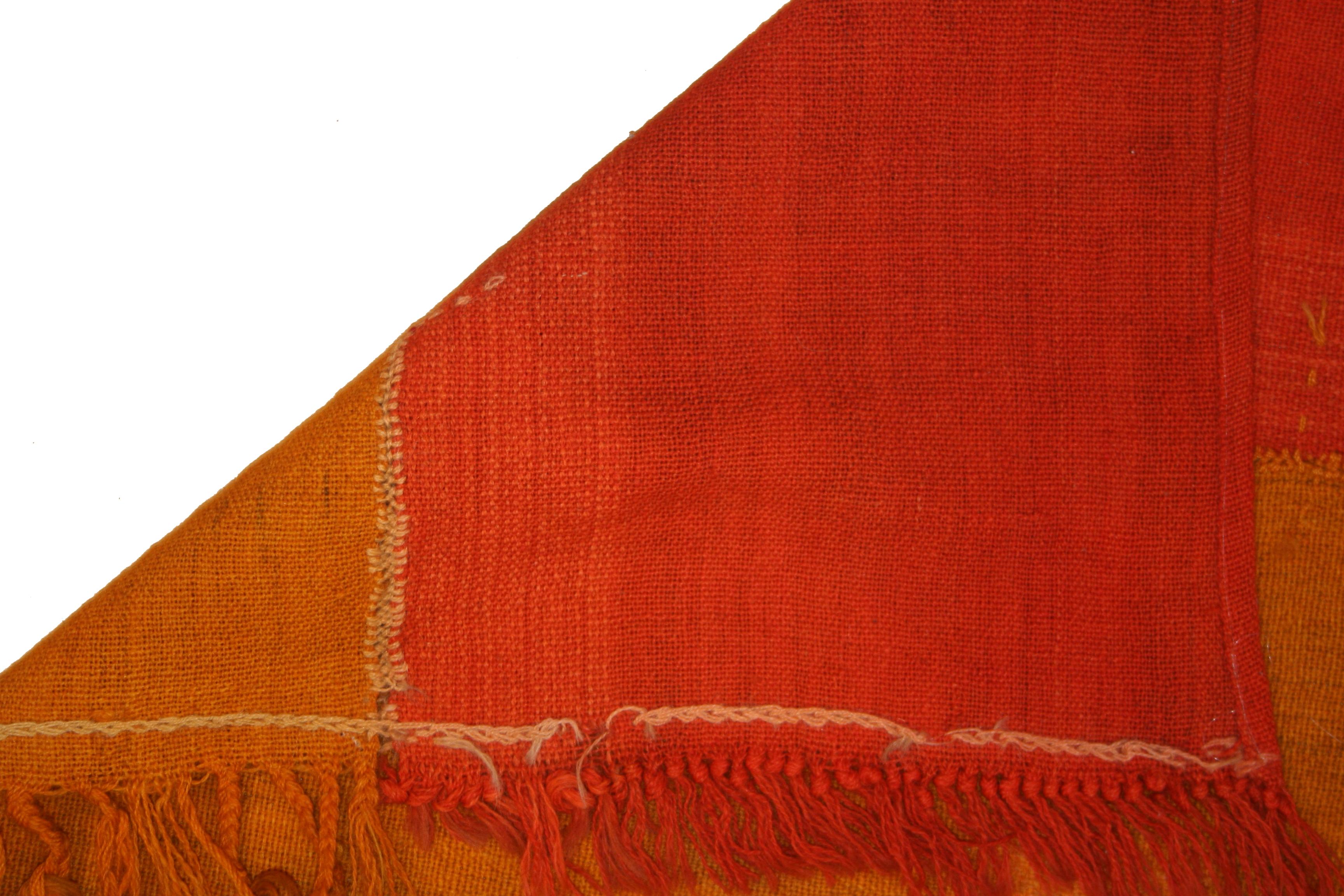 XX secolo Antico tappeto minimalista anatolico a strisce Perdeh Kilim in vendita