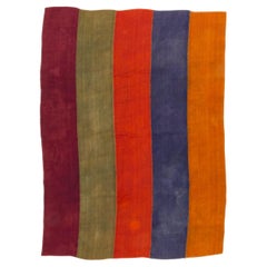 Antique Anatolian Minimalist Striped Perdeh Kilim Rug Antique Anatolian Minimalist Striped Perdeh Kilim Rug