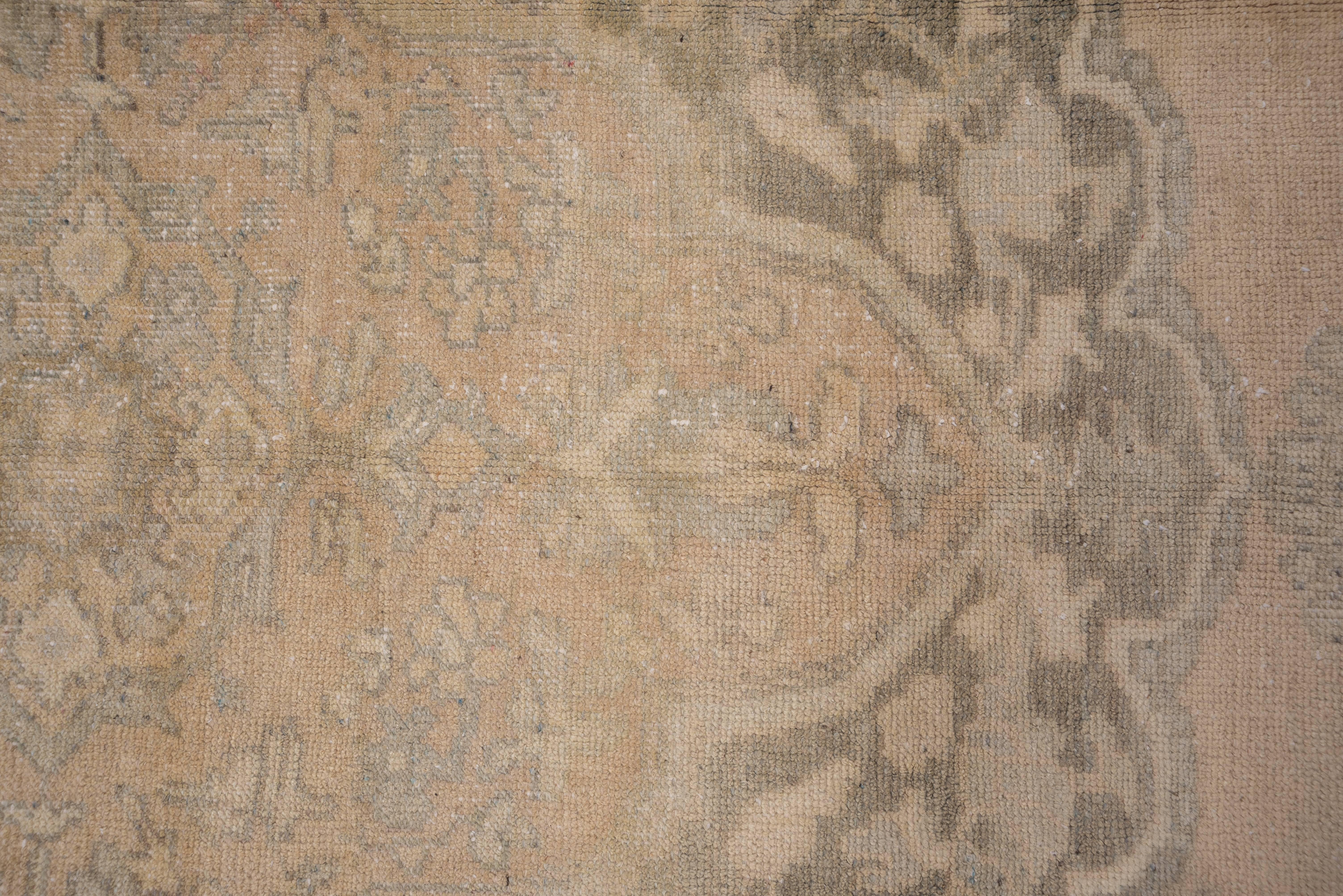 Wool Antique Anatolian Oushak Carpet For Sale