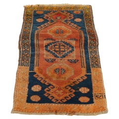 Antique Anatolian Persian Wool Throw Rug C1910