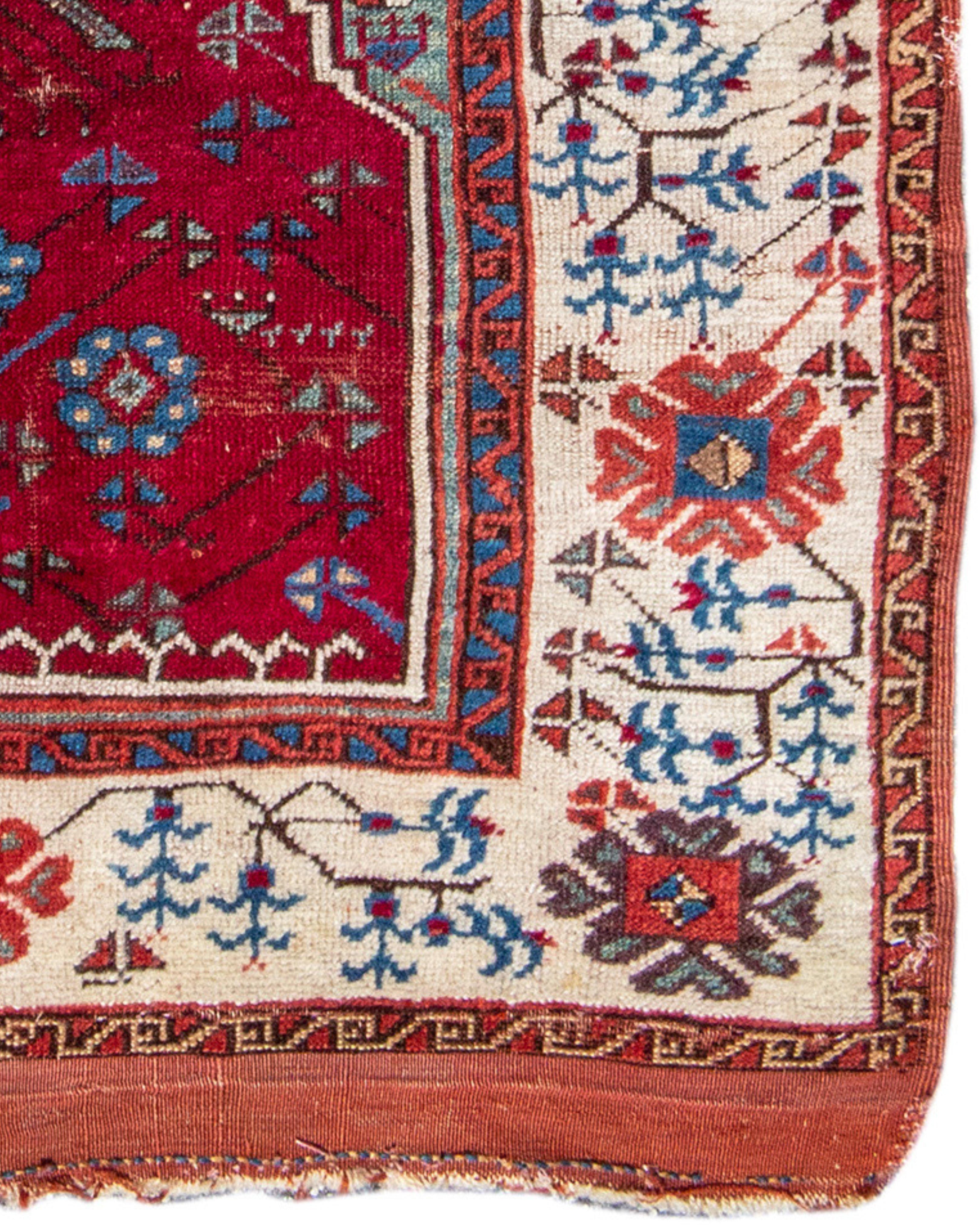 Turkish Antique Anatolian Prayer Rug, 19th Century For Sale