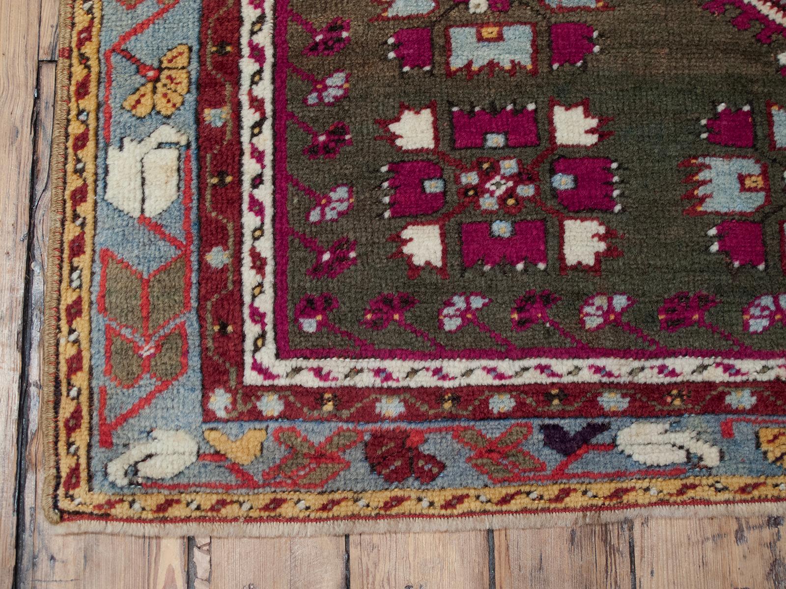 Hand-Knotted Antique Anatolian Prayer Rug (DK-125-81) For Sale