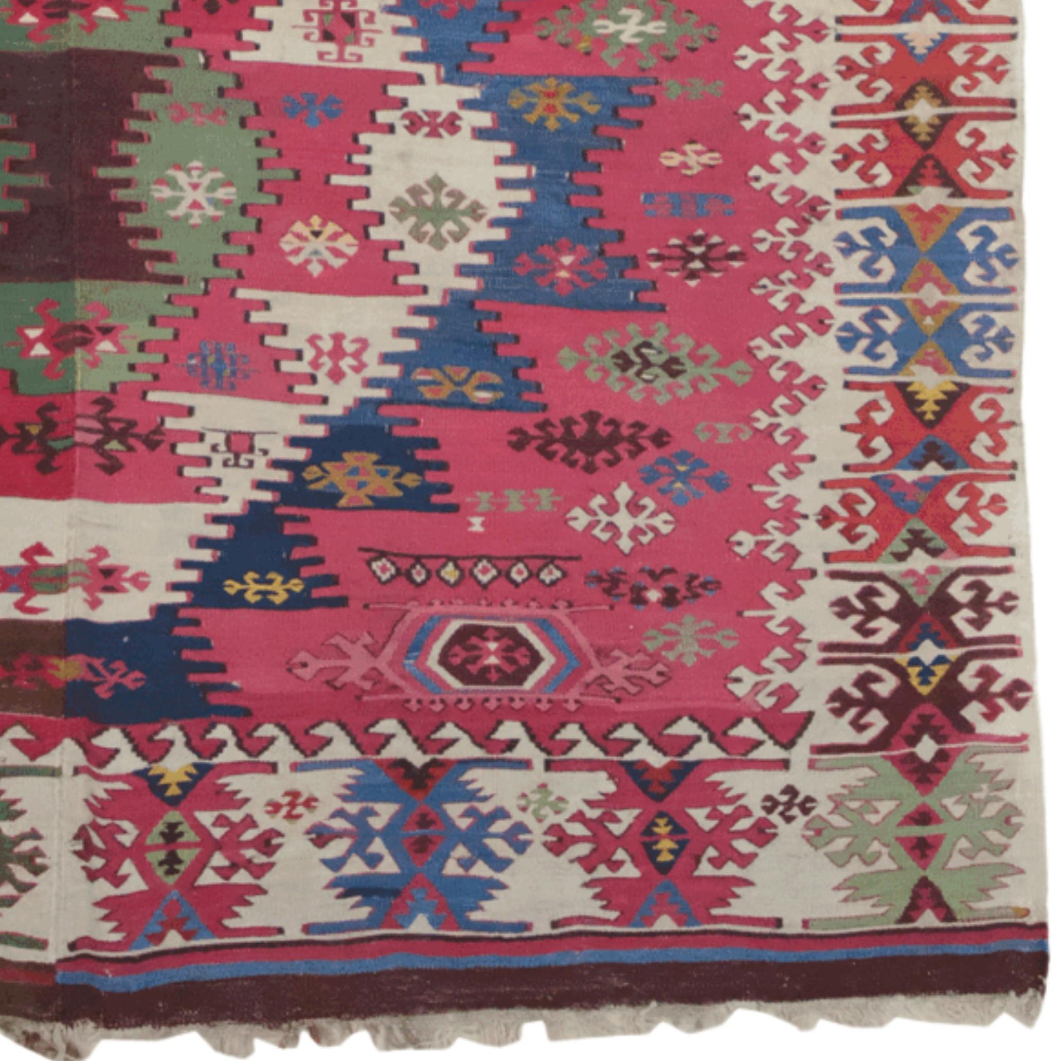 Kilim ancien d'Anatolie Reyhanlı Bon état - En vente à Sultanahmet, 34