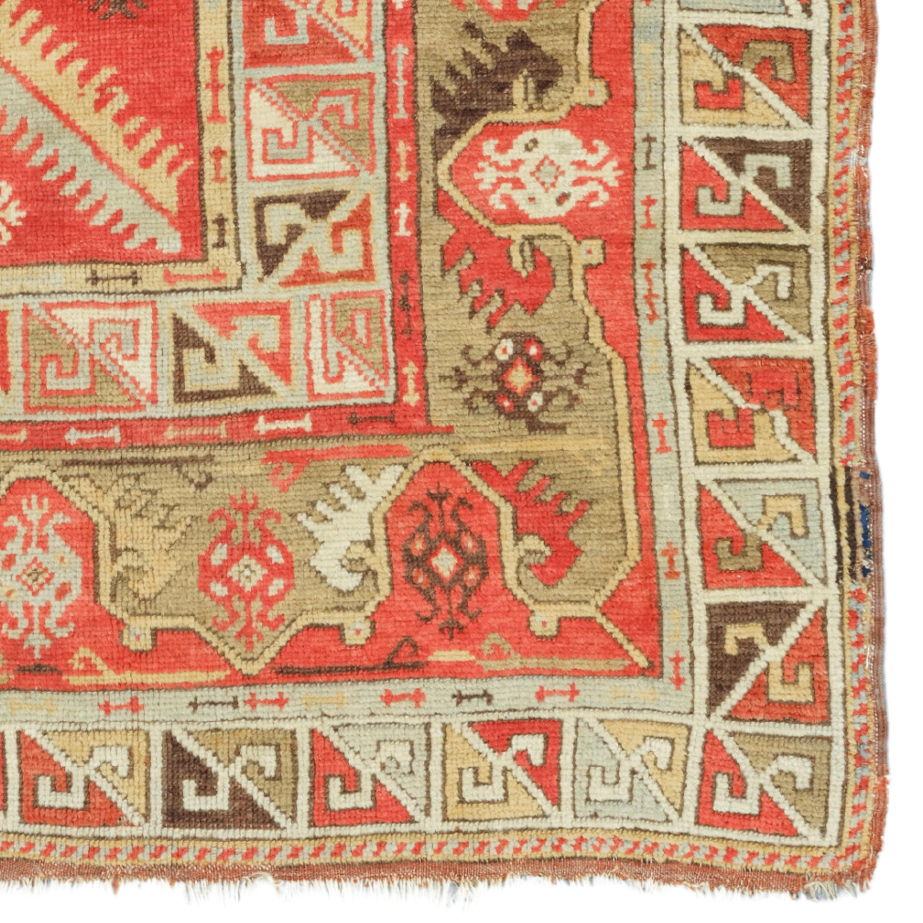 Wool Antique Anatolian Rug - 19th Century Milas Rug, Handwoven Rug, Antique Rug For Sale
