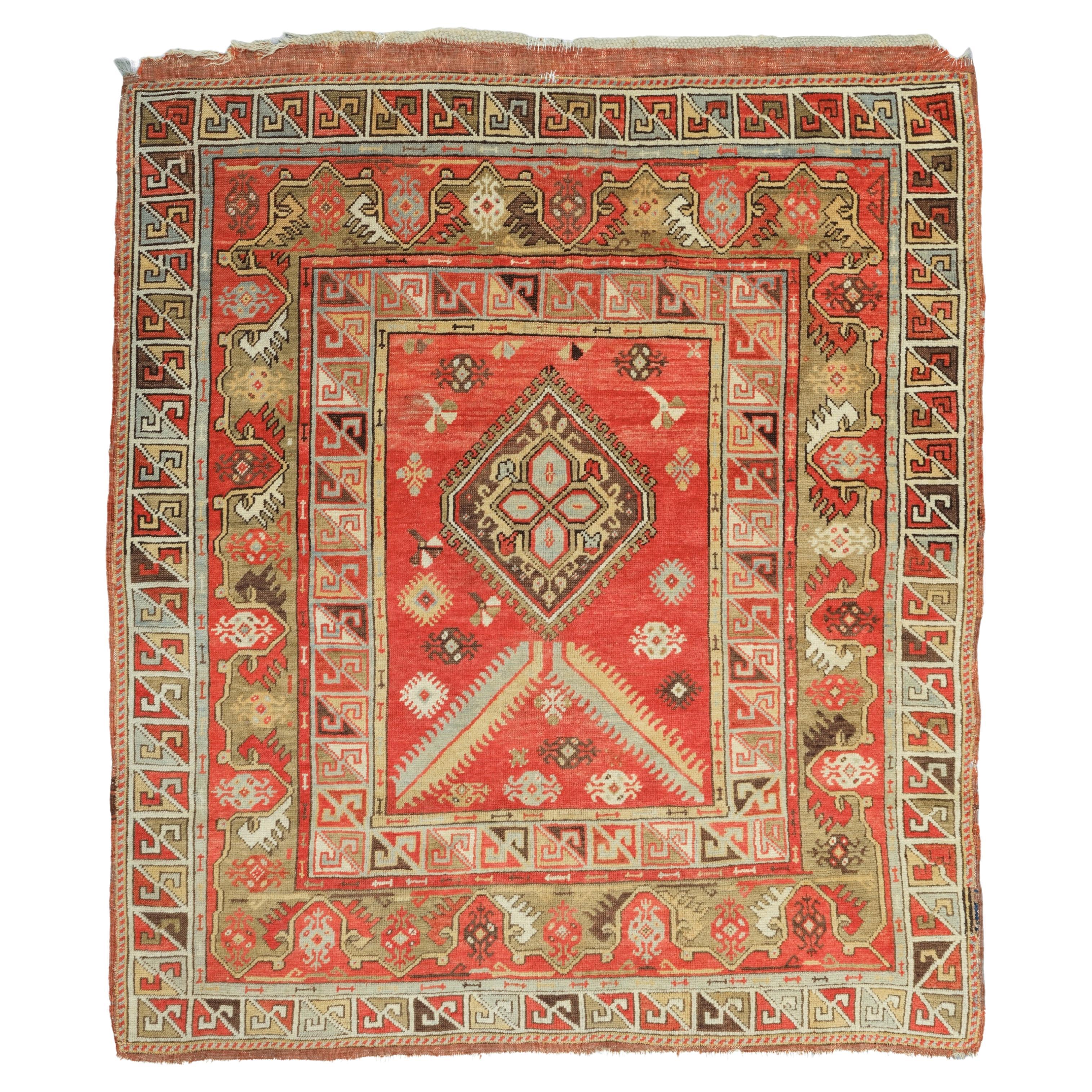 Antique Anatolian Rug - 19th Century Milas Rug, Handwoven Rug, Antique Rug For Sale