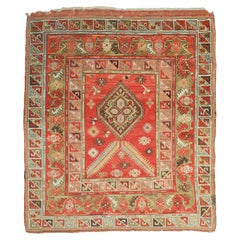 Antiker anatolischer Teppich - Milas-Teppich des 19. Jahrhunderts, handgewebter Teppich, antiker Teppich