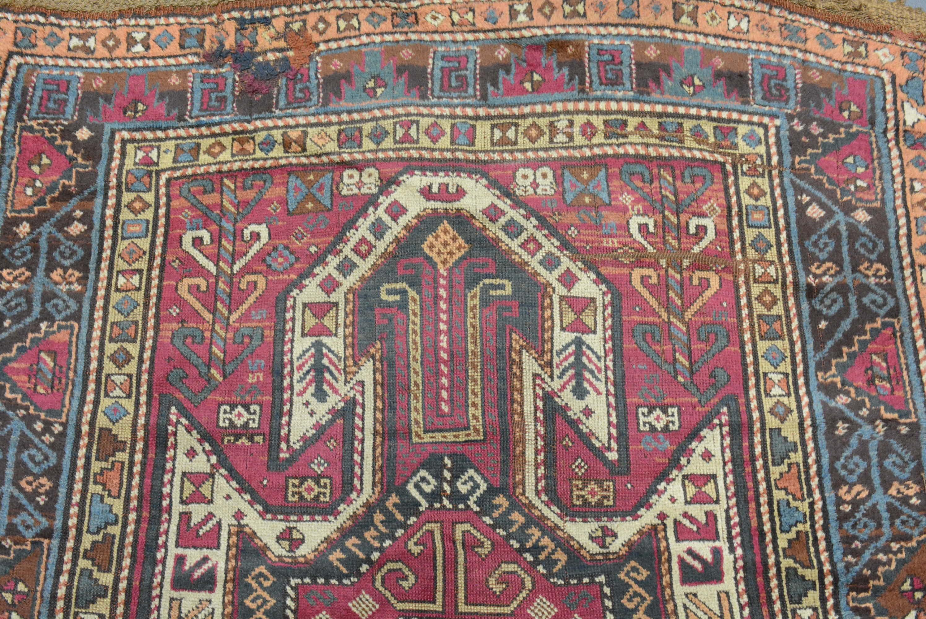 Antiker anatolischer Sarkisla Yuruk Läufer (Pflanzlich gefärbt) im Angebot