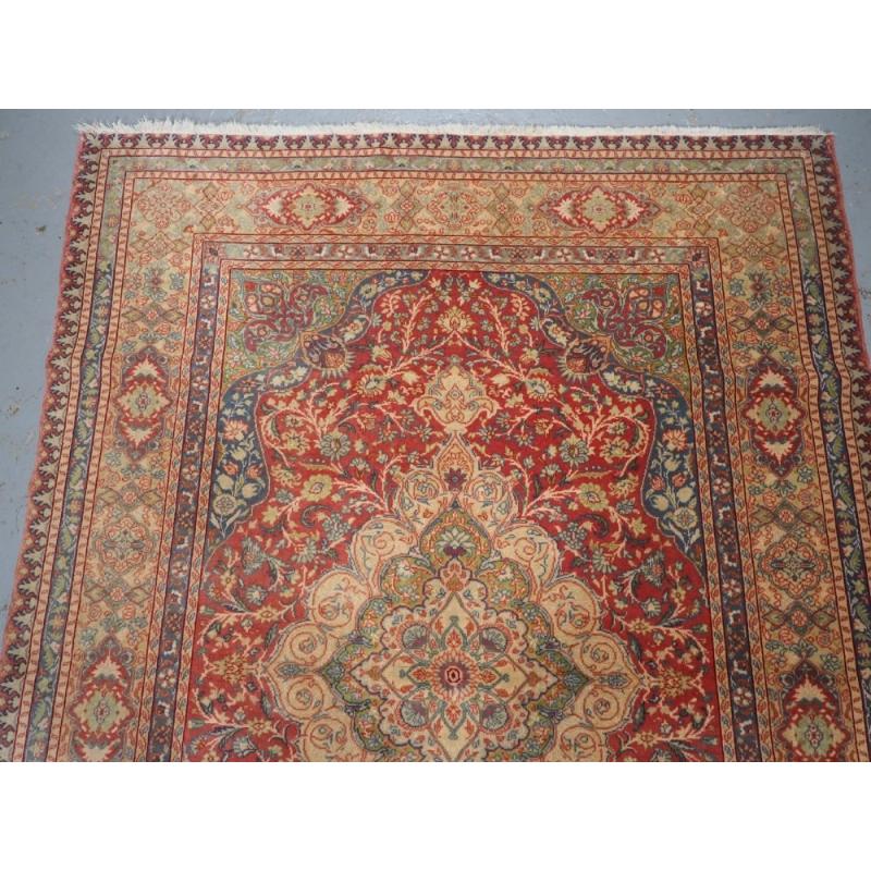 Turco Antico tappeto Sivas dell'Anatolia, trama molto fine e design classico, circa 1900 in vendita