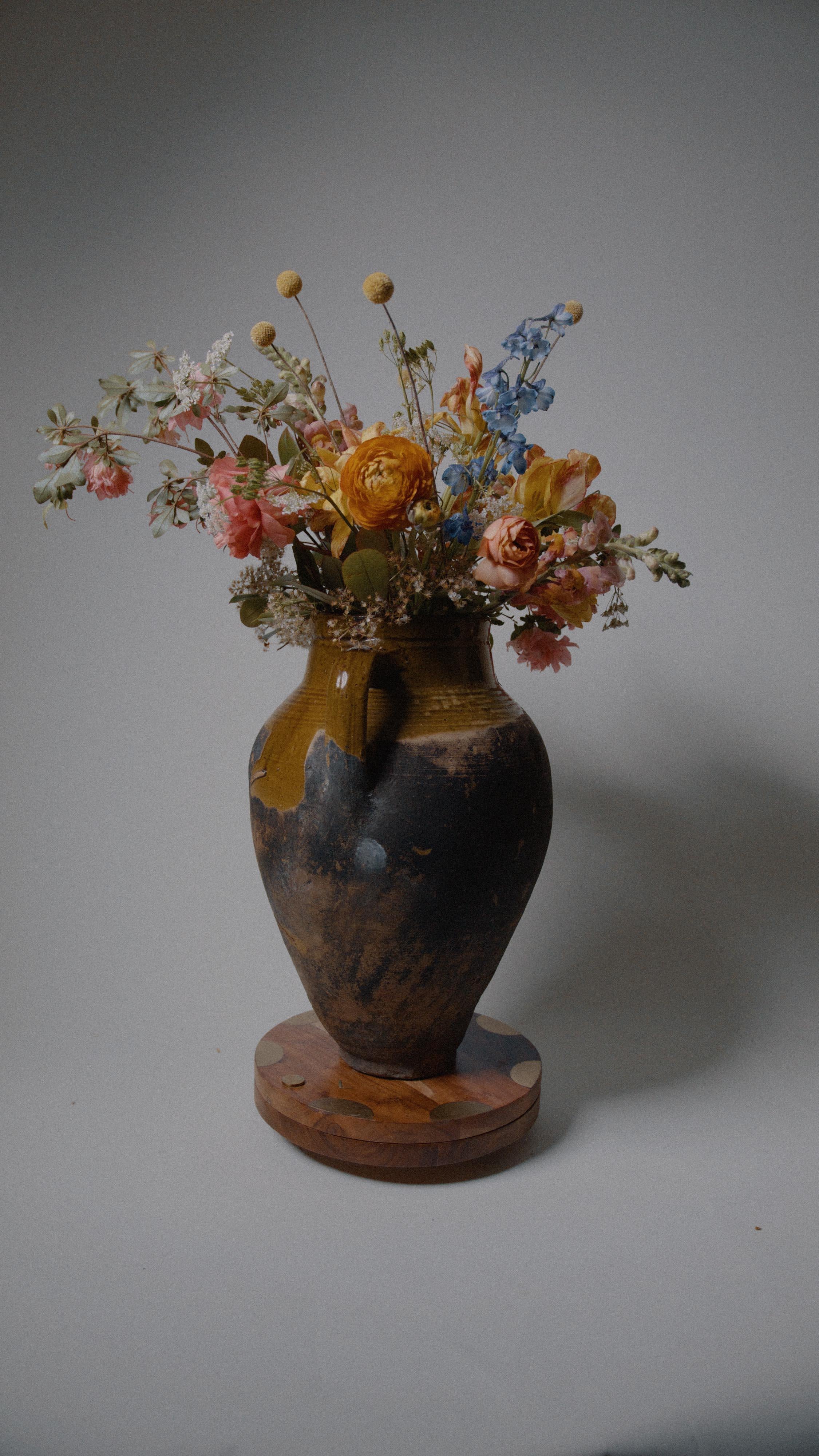 Antique Konya, Anatolia, Turkish Clay Pot Large Rustic Floor 8