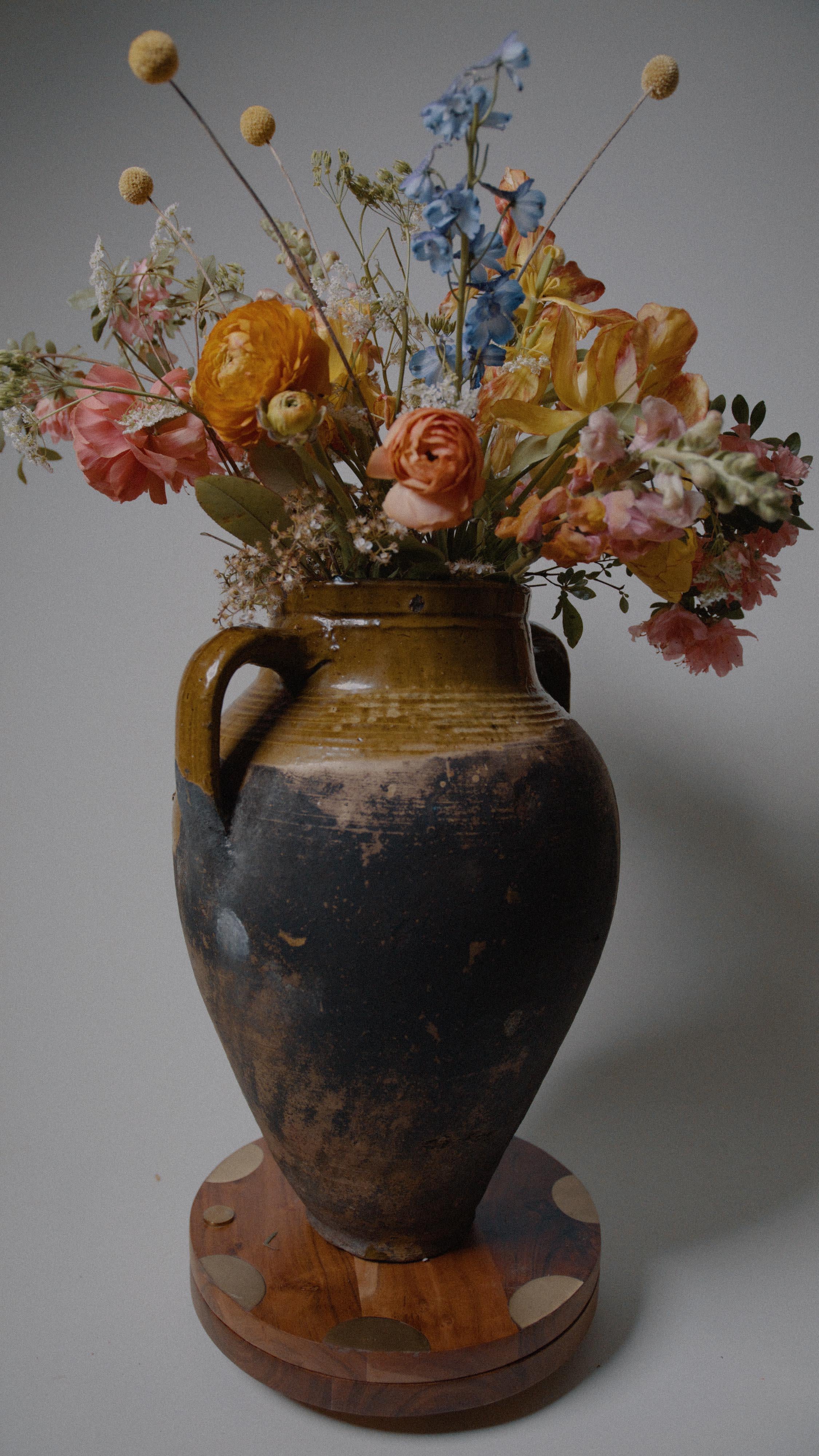 Antique Konya, Anatolia, Turkish Clay Pot Large Rustic Floor 5