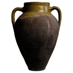Antique Konya, Anatolia, Turkish Clay Pot Large Rustic Floor