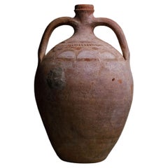 Vintage Anatolian Terracotta Storage Pot from Konya, Turkey