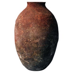 Antique Anatolian Terracotta Vessel, Early 20th Century Hand-Thrown Pottery