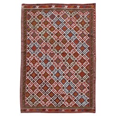Antiker Anatolischer Flachgewebe-Teppich aus Verneh, 19. Jahrhundert