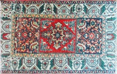 Antique Anatolian Yastik Bag Face Rug, Free Shipping