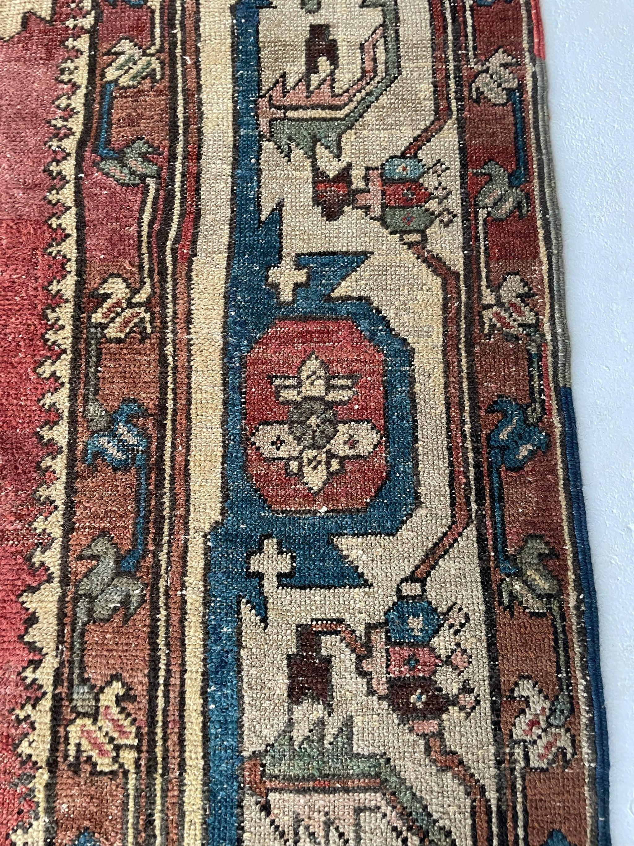 Antique Ancient Rarest of Rare Rug in Serapi, circa 1880's For Sale 4