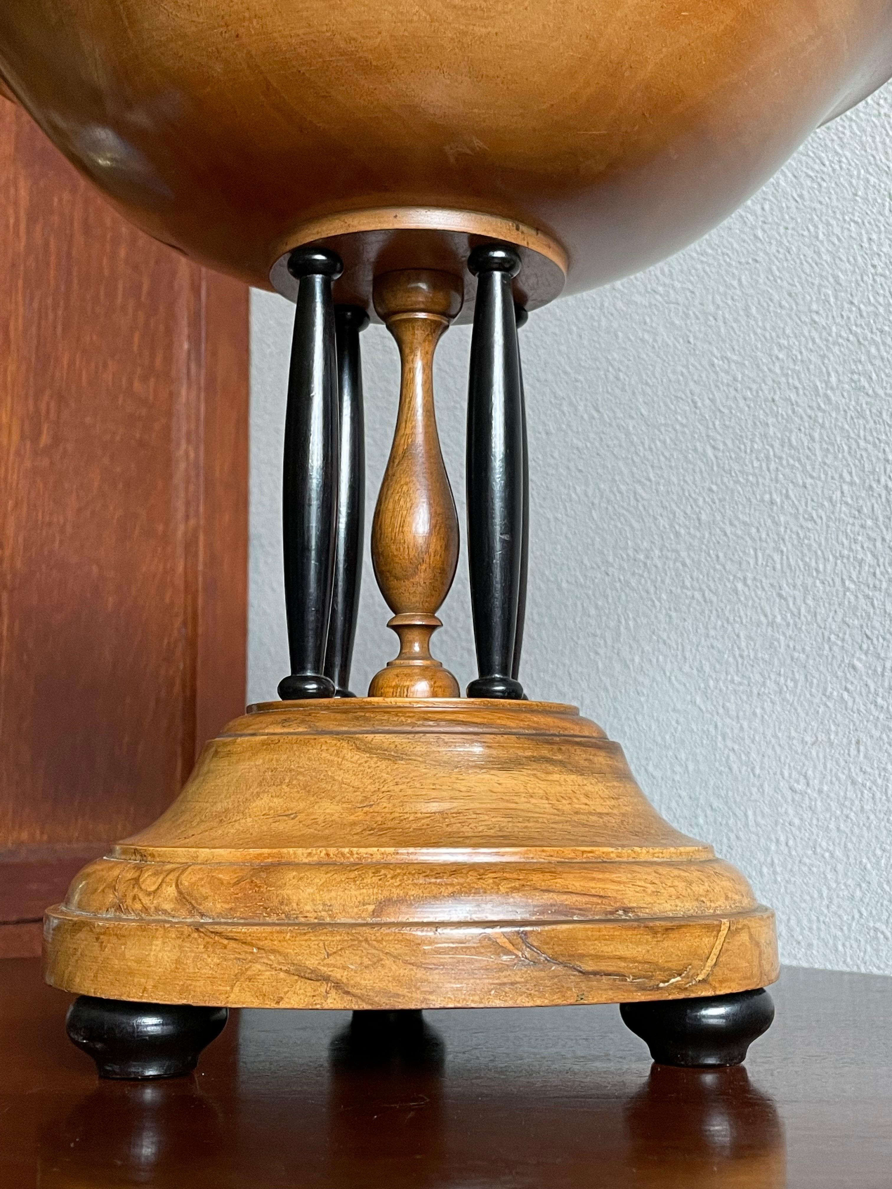 Hand-Crafted Antique and All Handcrafted 19th Century Wooden Fruitbowl / Center Table Piece