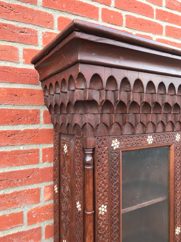 Antique and Amazing MotherofPearl Inlaid Wooden Arab Wall Hanging For Sale at 1stdibs