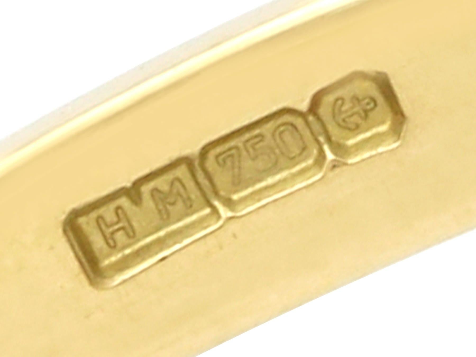 Antiker und Contemporary 1.24Ct Diamant und 18k Gelbgold Trilogie Ring  im Angebot 3