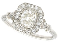 1.46 Carat Diamond and Platinum Ring