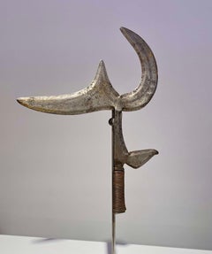 Antique And Exceptional Kipinga Throwing Knife Ngbaka Bwaka Ngombe Tribe Congo