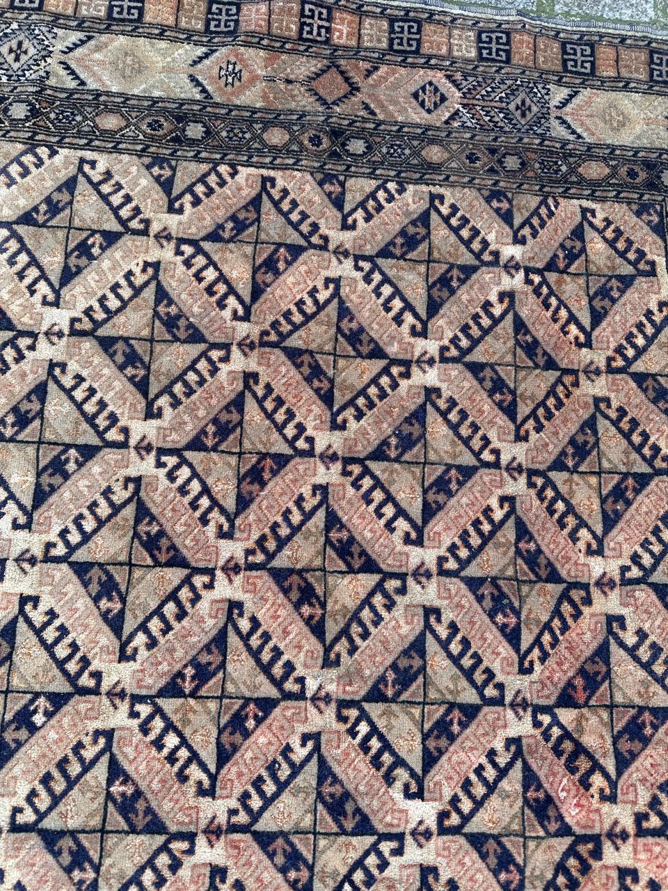 Antico e finissimo tappeto turkmeno in lana e seta in vendita 4