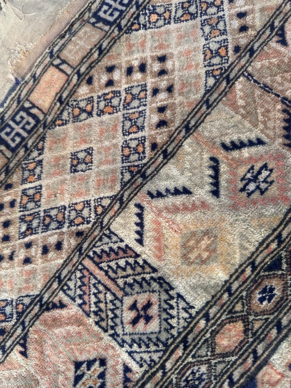 Antico e finissimo tappeto turkmeno in lana e seta in vendita 7