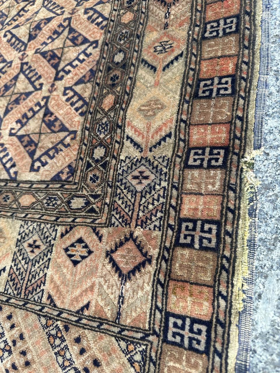 Antico e finissimo tappeto turkmeno in lana e seta in vendita 8
