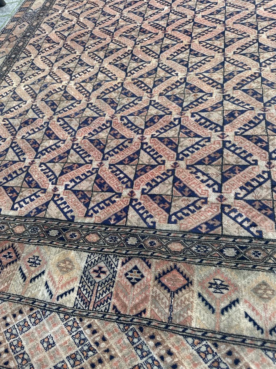 Antico e finissimo tappeto turkmeno in lana e seta in vendita 10