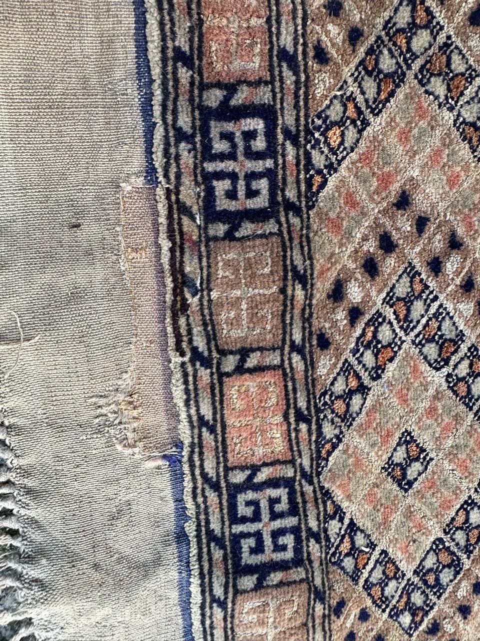 Antico e finissimo tappeto turkmeno in lana e seta in vendita 11