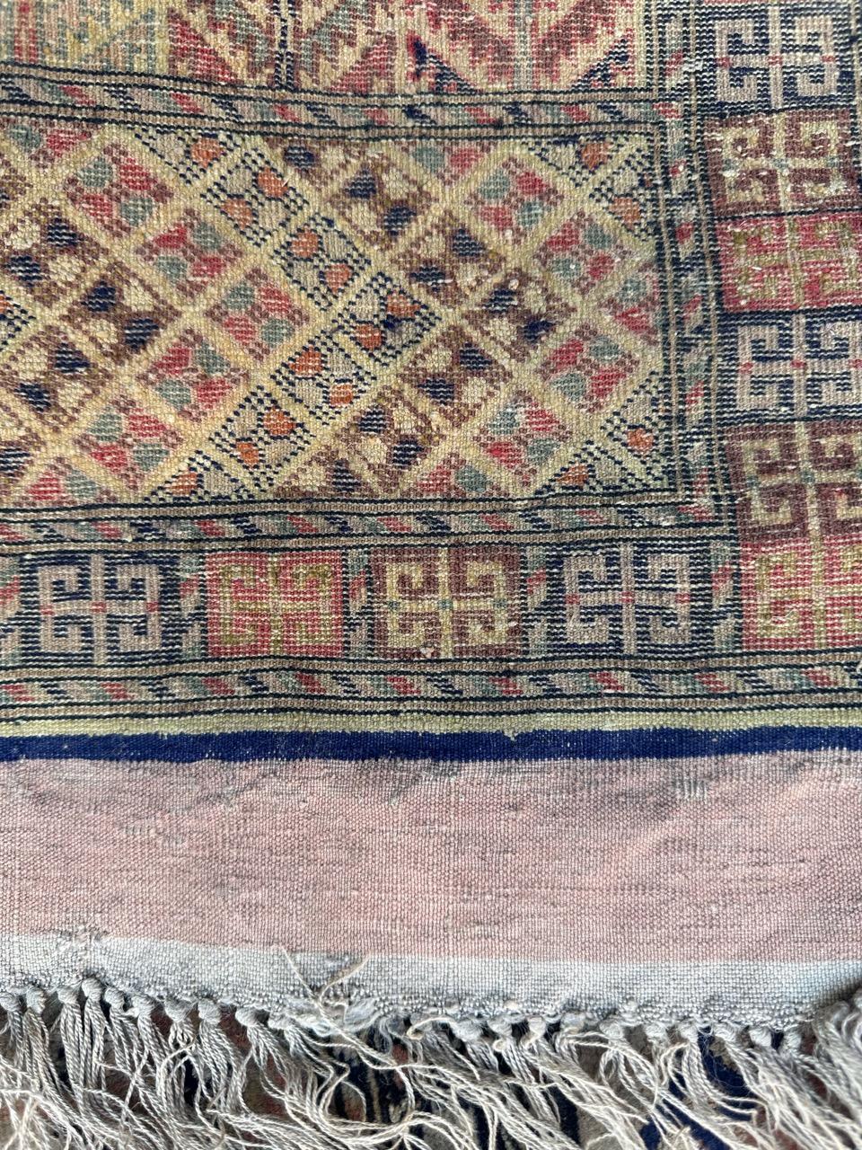 Antico e finissimo tappeto turkmeno in lana e seta in vendita 12